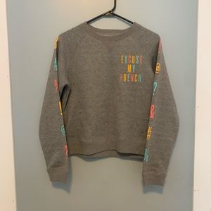 Aeropostale Cropped Crewneck Sweatshirt